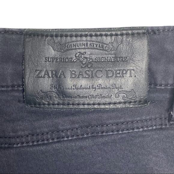 Zara Basic Dept Black Skinny Ankle Jeans Size 6 - Picture 2 of 8